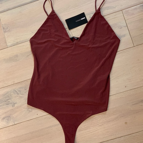 Fashion Nova Tops - FASHION NOVA Red Body Suit
